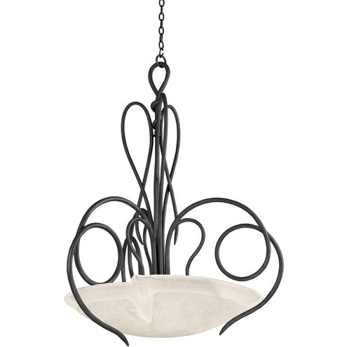 Tribecca 3 Light 23 inch Tortoise Shell Pendant Ceiling Light in Frost (FROST)