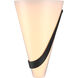 Half Cone 2 Light 8 inch Black Sconce Wall Light
