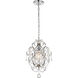 Kirin 1 Light 11 inch Chrome Pendant Ceiling Light