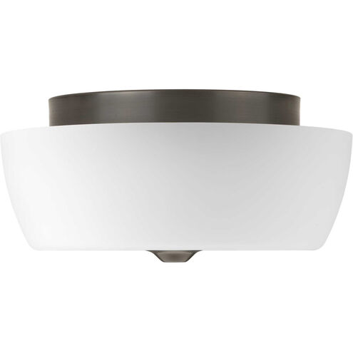 Leap 2 Light 14 inch Antique Bronze Flush Mount Ceiling Light