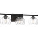 Glint 3 Light 24 inch Dark Bronze Vanity Wall Light