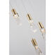 Canada 7 Light 16 inch Brushed Gold Chandelier Ceiling Light