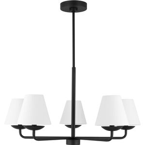 Drew & Jonathan Scott Albion 5 Light 28 inch Midnight Black Chandelier Ceiling Light