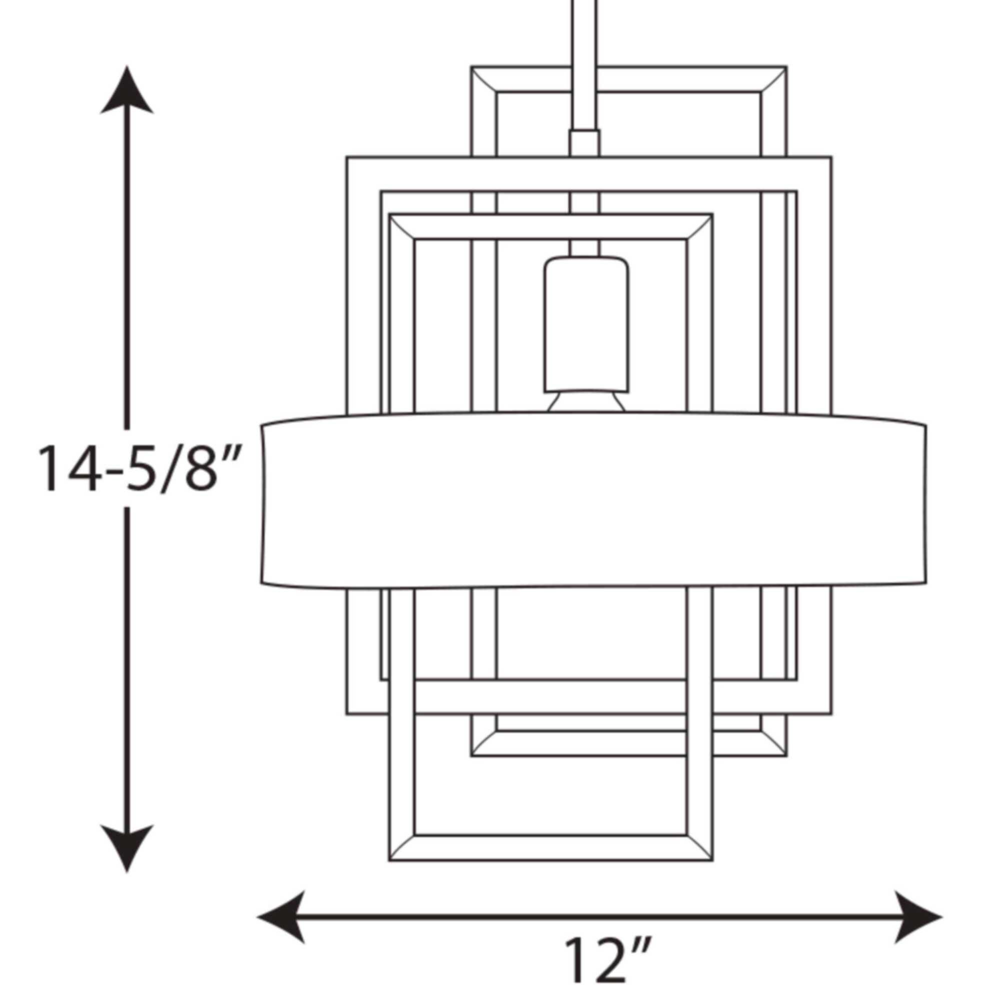 Adagio 1 Light 12 inch Matte Black Mini-Pendant Ceiling Light, Design Series
