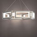 Mies 6 Light 23.88 inch Brushed Nickel Chandelier Ceiling Light in 29in.