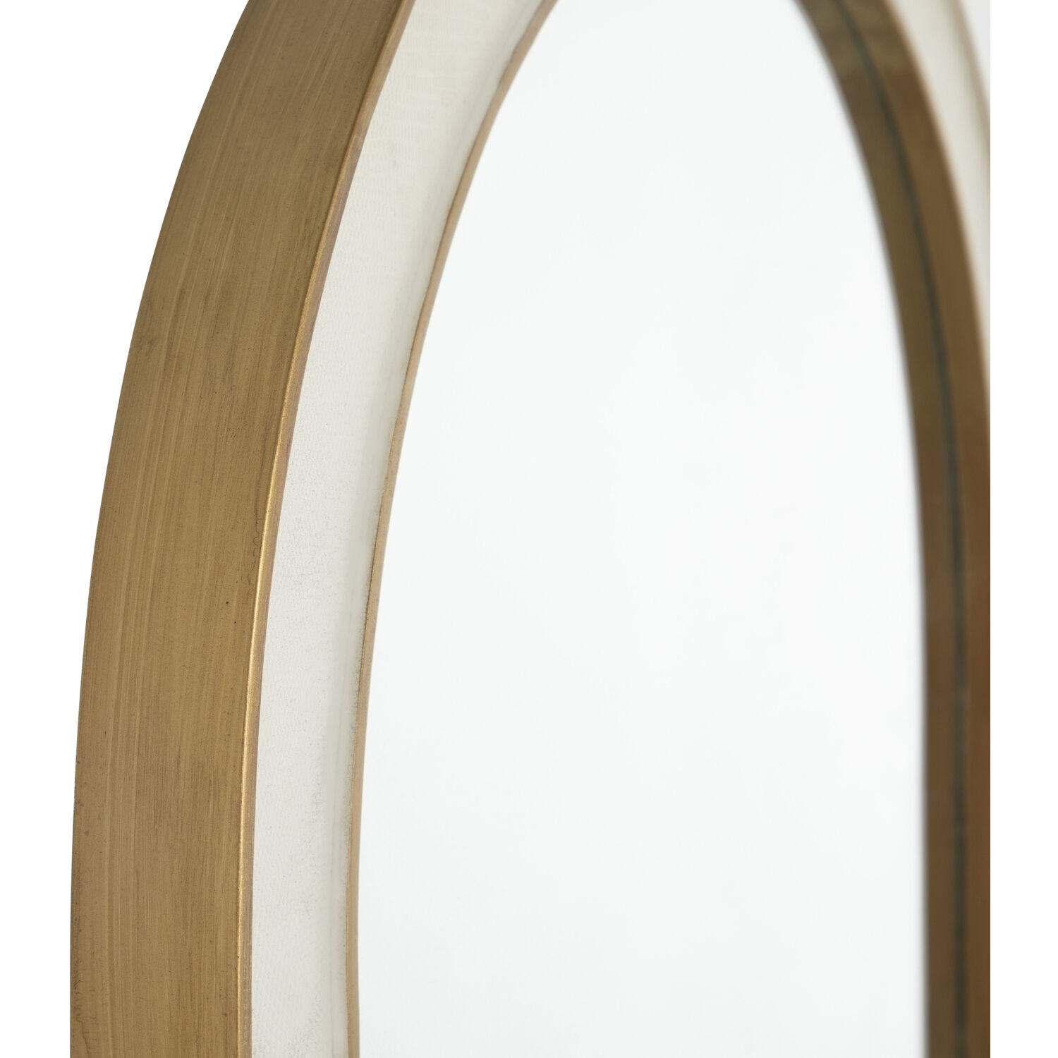 Allie 42 X 25.5 inch Gilded Gold / White Shagreen Mirror