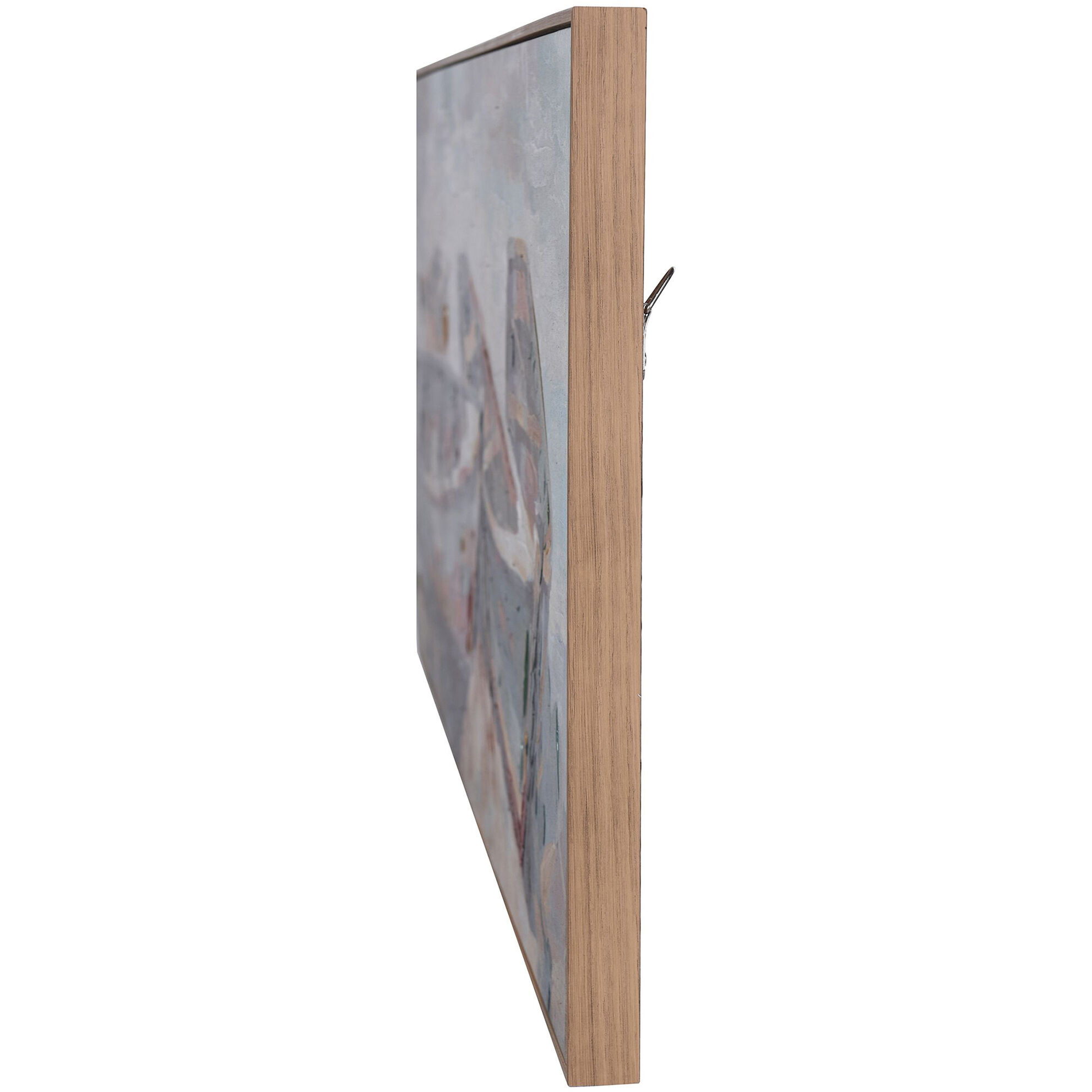 Cameron Red-Blue-and Grey Multi-color-Printed Wall Art