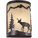 Bryce LED 8 inch Burnished Bronze Wall Light