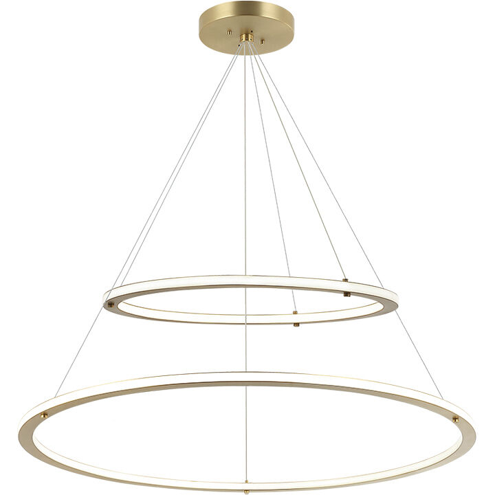 Victoria LED 40 inch Brushed Gold Pendant Ceiling Light