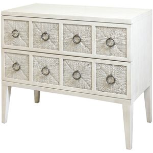 Cameron Whitewash and Woven Chest