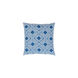 Miranda 20 X 20 inch Dark Blue and White Throw Pillow