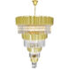 Deco 34 Light 40 inch Medallion Gold Down Chandelier Ceiling Light