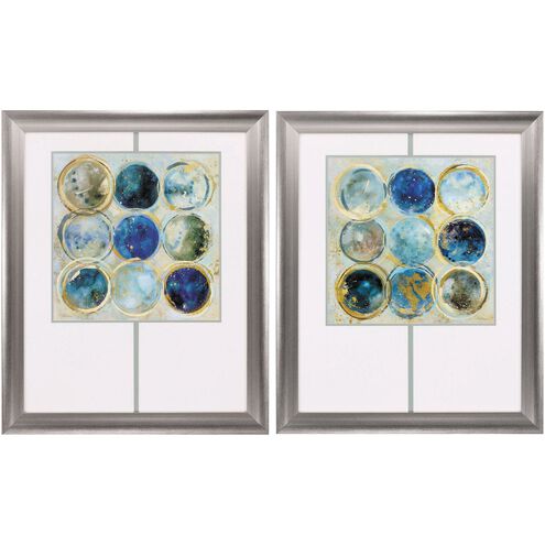 Abstract Collection Blue Framed Art