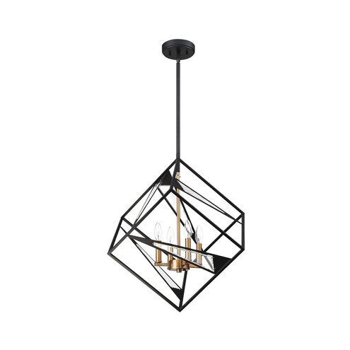 Corrietes 4 Light 23 inch Matte Black Pendant Ceiling Light