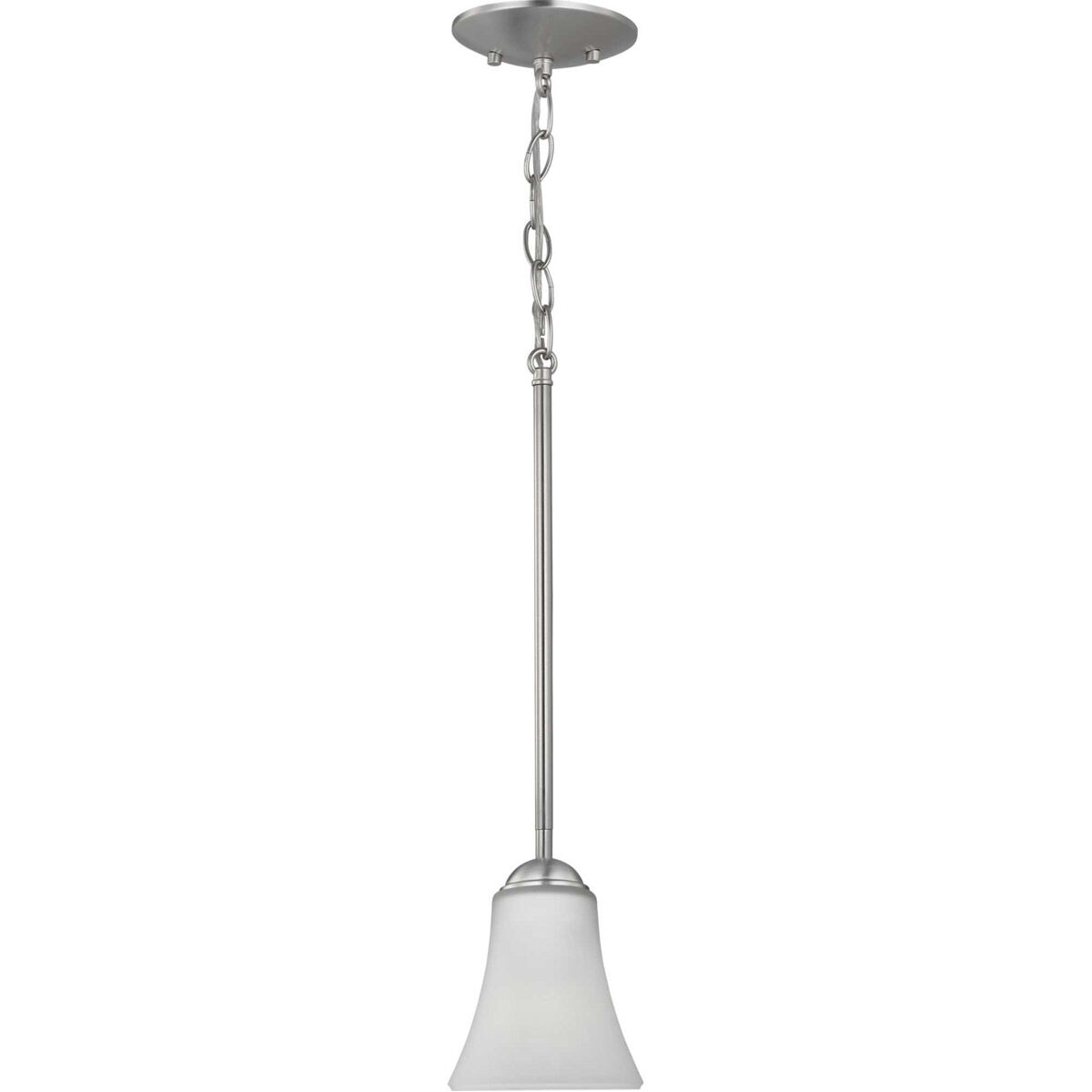 Classic 1 Light 5.13 inch Brushed Nickel Mini-Pendant Ceiling Light
