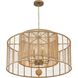 Jayna 8 Light 31.25 inch Burnished Silver Chandelier Ceiling Light