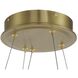 Sevryn LED 27.5 inch Soft Brass Ring Pendant Ceiling Light