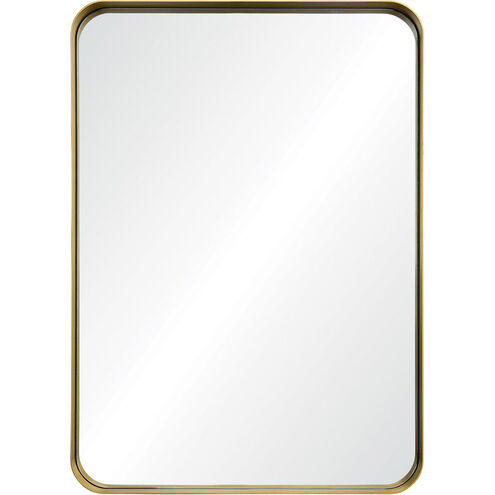 Barton 42 X 30 inch Brushed Gold Antique Wall Mirror, Large Rectangle