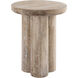 Morris 20 X 16 inch Natural Accent Table, Cerused