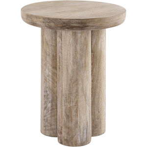Morris 20 X 16 inch Natural Accent Table, Cerused
