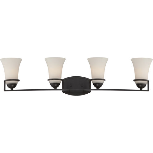 Neval 4 Light 33.63 inch Sudbury Bronze Vanity Light Wall Light