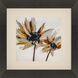 Sepia Bloom Orange and Yellow and Black and Beige Framed Art