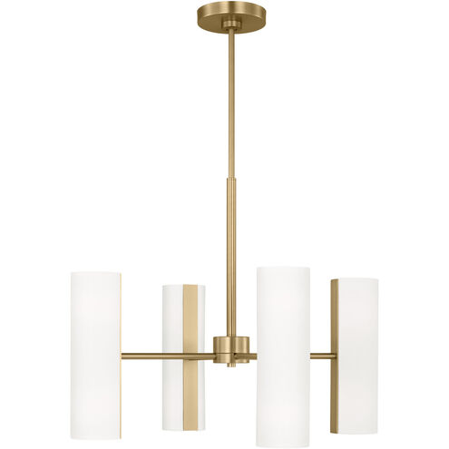 Drew & Jonathan Capalino 8 Light 24 inch Satin Brass Chandelier Ceiling Light