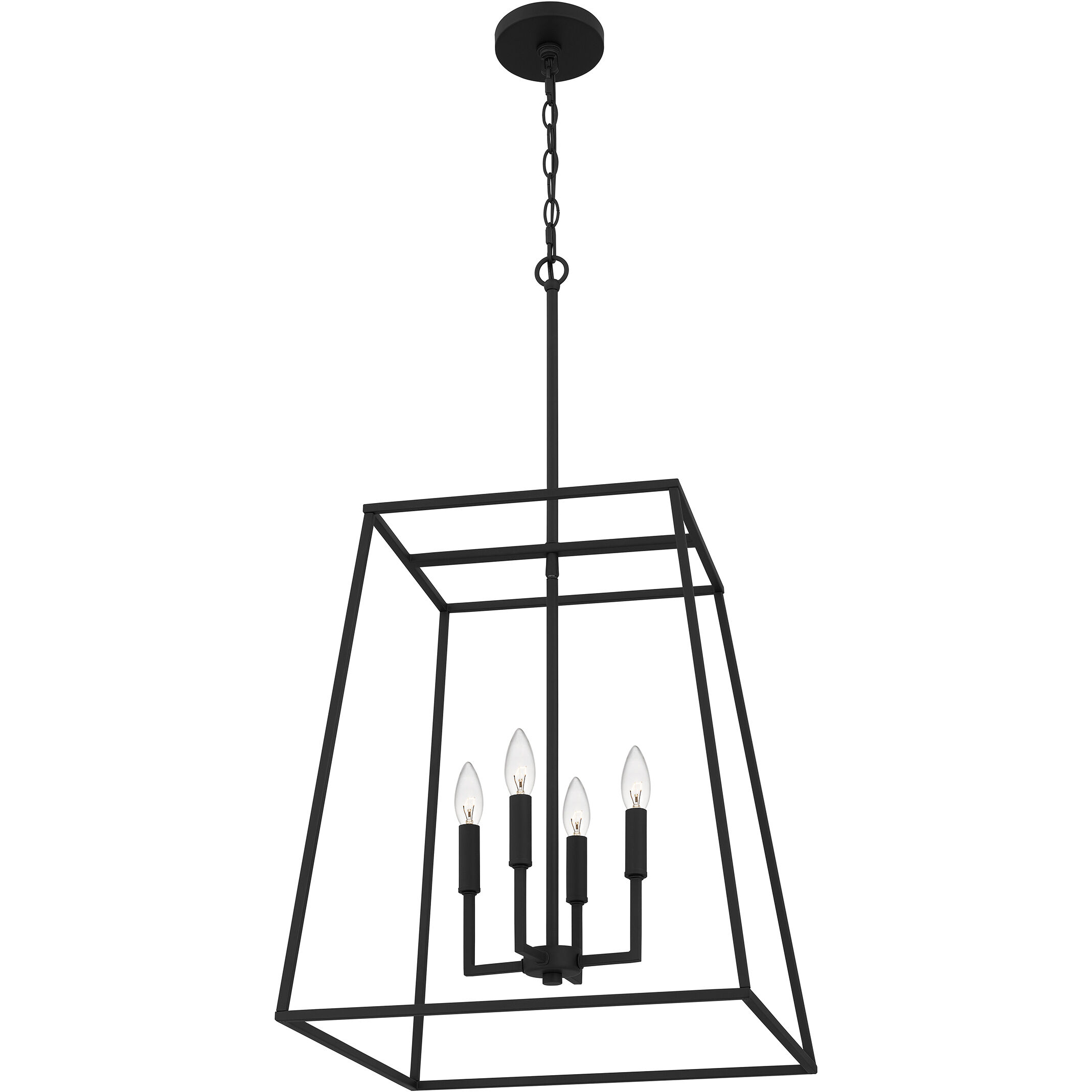 Prescott 4 Light 18 inch Matte Black Pendant Ceiling Light