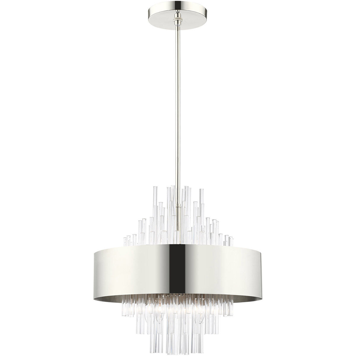 Orenburg 8 Light 21 inch Polished Nickel Pendant Chandelier Ceiling Light