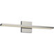 Brio LED 24.63 inch Brushed Nickel Vanity Light Wall Light in Universal Voltage