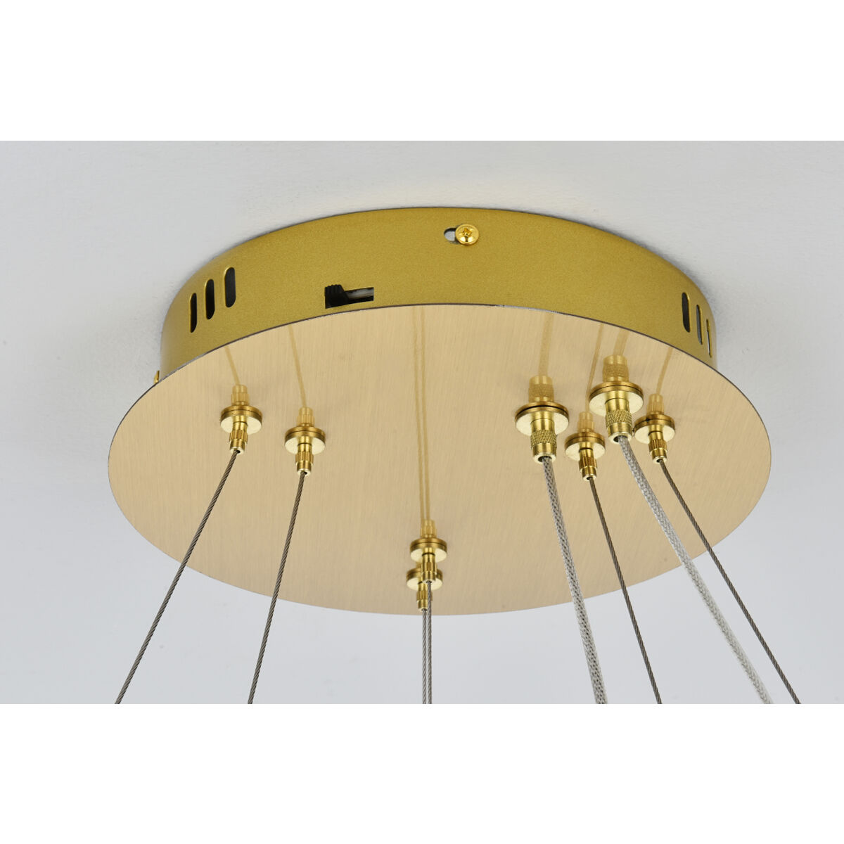 Bowen 2 Light 24 inch Satin Gold Chandelier Ceiling Light