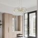 Yep Vario 8 Light 25.25 inch Titanium Gold Chandelier Ceiling Light