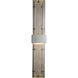 Ursa LED 50.8 inch Coastal Burnished Steel Outdoor Sconce, Double-Large