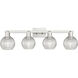 Arcadia Athens 4 Light 32.88 inch Brushed Satin Nickel Bath Vanity Light Wall Light