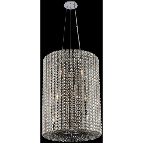 Anello 6 Light 23 inch Chrome Foyer Light Ceiling Light in Firenze Mixed