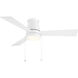 Hug 52 inch Matte White Flush Mount Ceiling Fan
