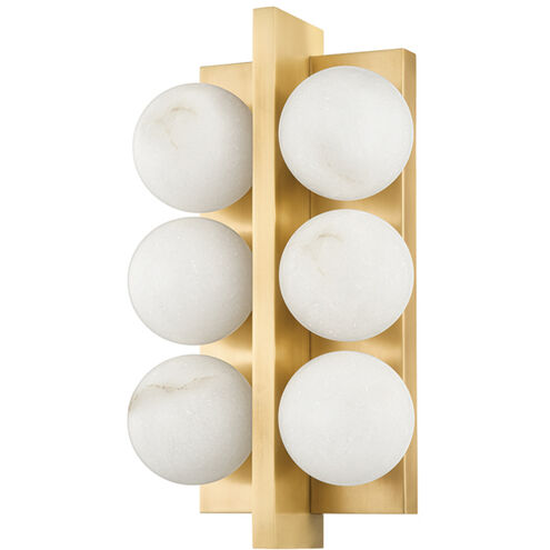 Emille 6 Light 6.75 inch Vintage Brass ADA Wall Sconce Wall Light