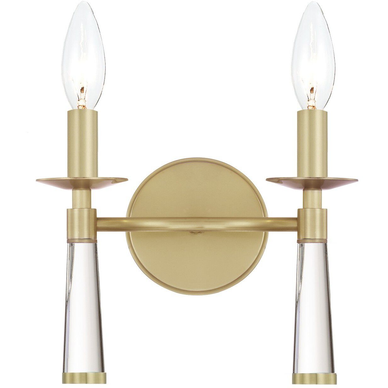 Baxter Sconce Wall Light in Aged Brass