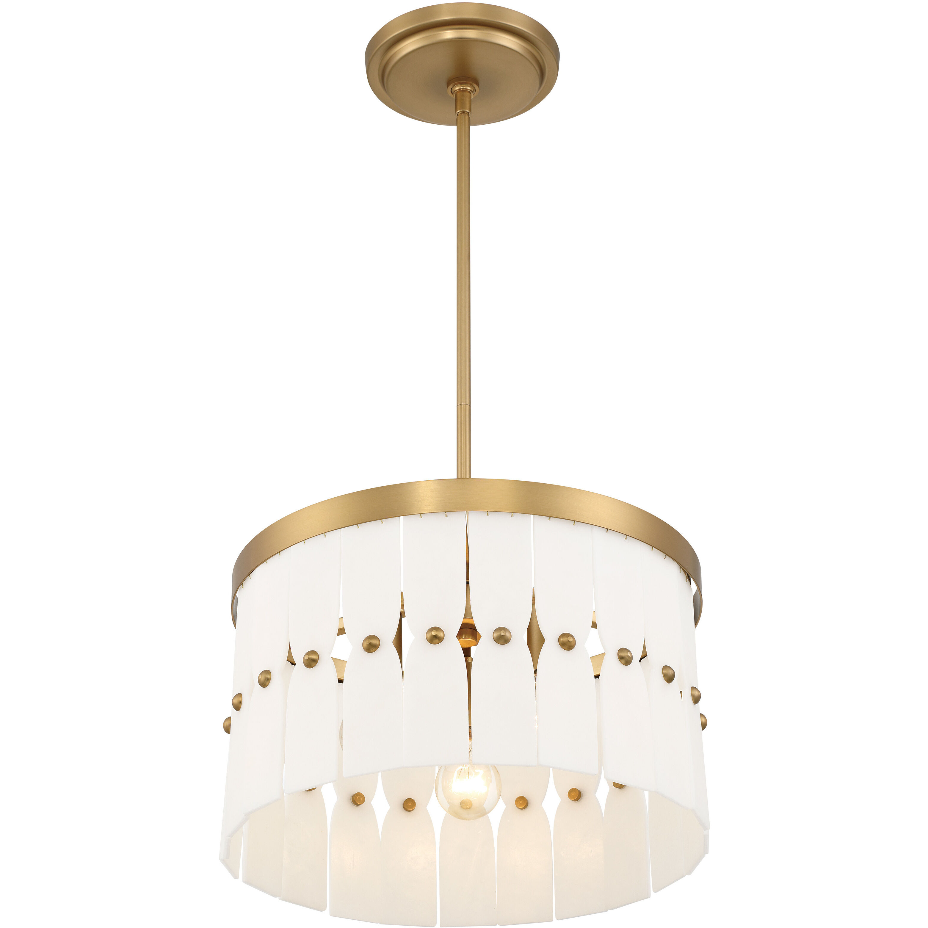 Coronelle 3 Light 16 inch Legacy Brass Convertible Semi-Flush Ceiling Light