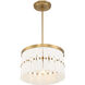 Coronelle 3 Light 16 inch Legacy Brass Convertible Semi-Flush Ceiling Light