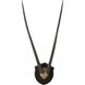 Gazelle Horns Dark Brown with Brown Dimensional Wall Art in Dark Brown and Brown