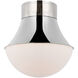 Kelly Wearstler Precision LED 17 inch Polished Nickel Flush Mount Ceiling Light