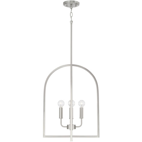 HomePlace by Capital Lighting Lawson 4 Light 16 inch Brushed Nickel Foyer Ceiling Light 548841BN - Open Box