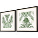 Florals Collection Green Framed Art
