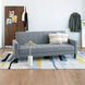 Small Biscuit Tufted Gray Sofa