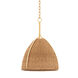 Woodlawn 1 Light 18.5 inch Vintage Gold Leaf Pendant Ceiling Light