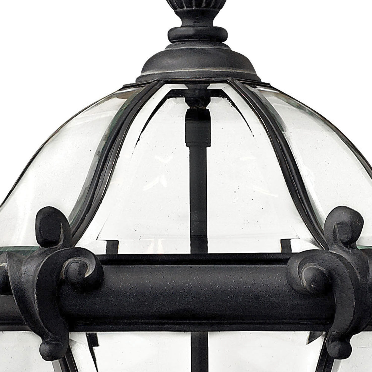 Estate Series San Clemente 3 Light 14 inch Museum Black Outdoor Hanging Lantern