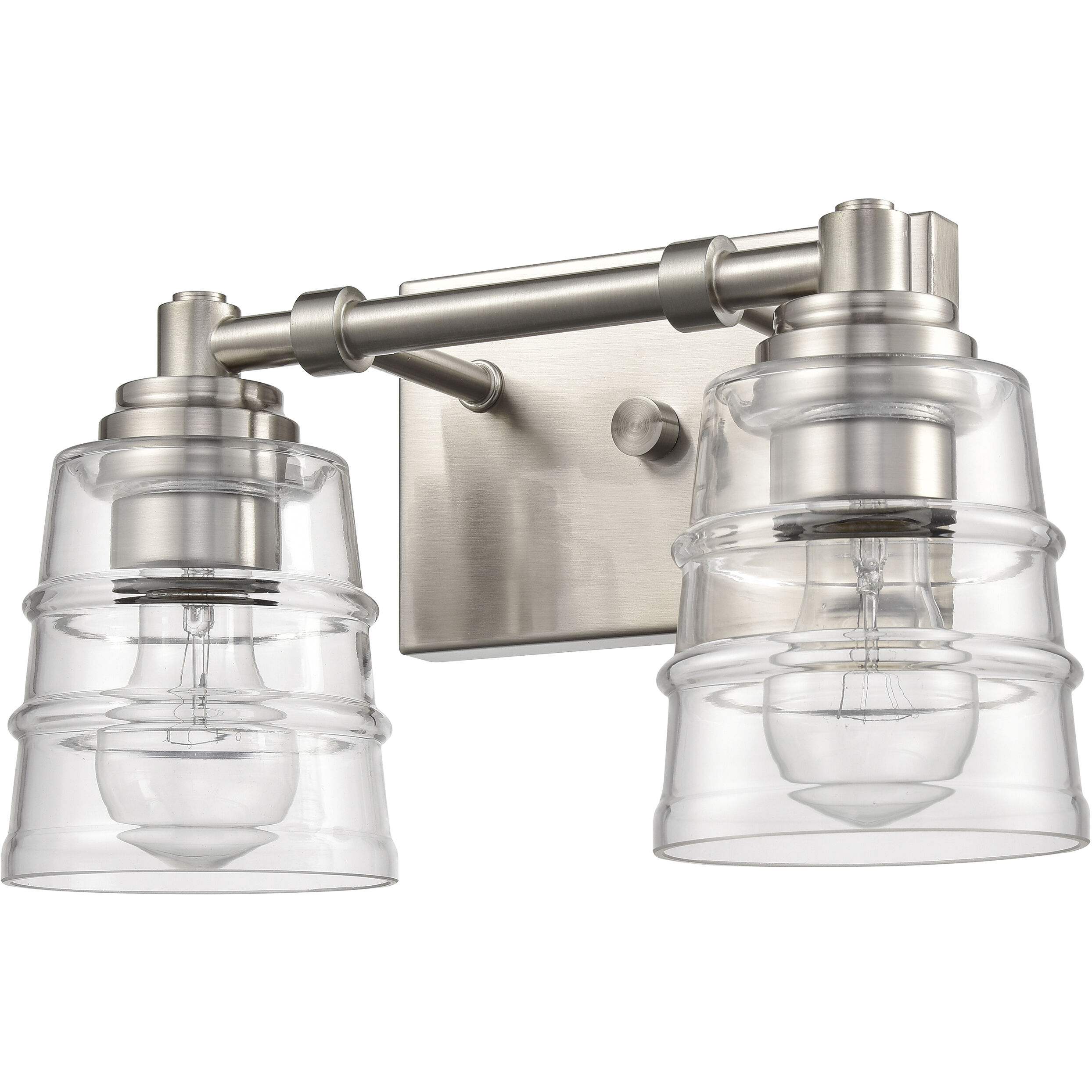 Pulsate Vanity Light Wall Light in Satin Nickel