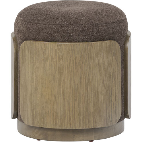 Hutton 18 inch Harvest Oak with Chocolate Ottoman