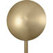 Addy 58 inch 60.00 watt Aged Brass with Black Floor Lamp Portable Light